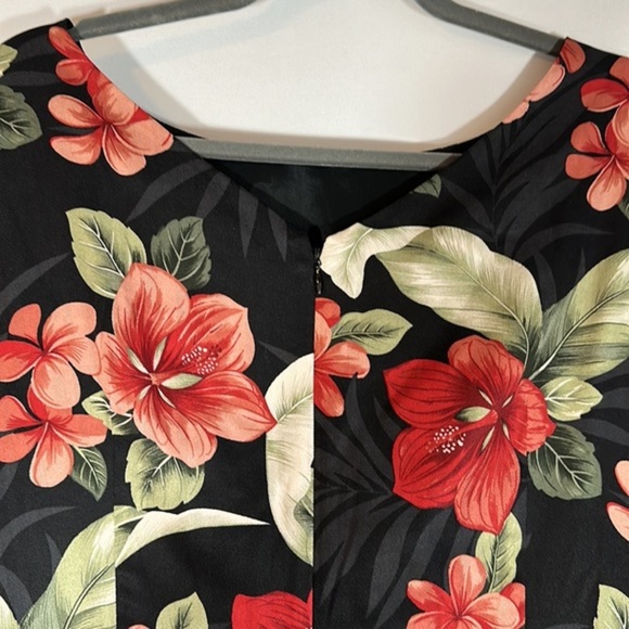 Tommy Bahama Black & Red Floral Dress - Picture 7 of 12